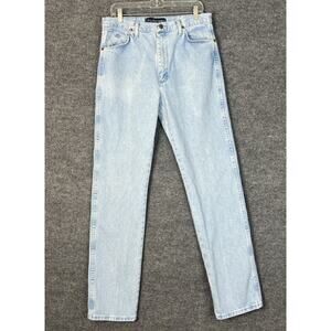 Wrangler George Strait Cowboy Cut Original Fit Jeans Size 34 Blue Light Wash